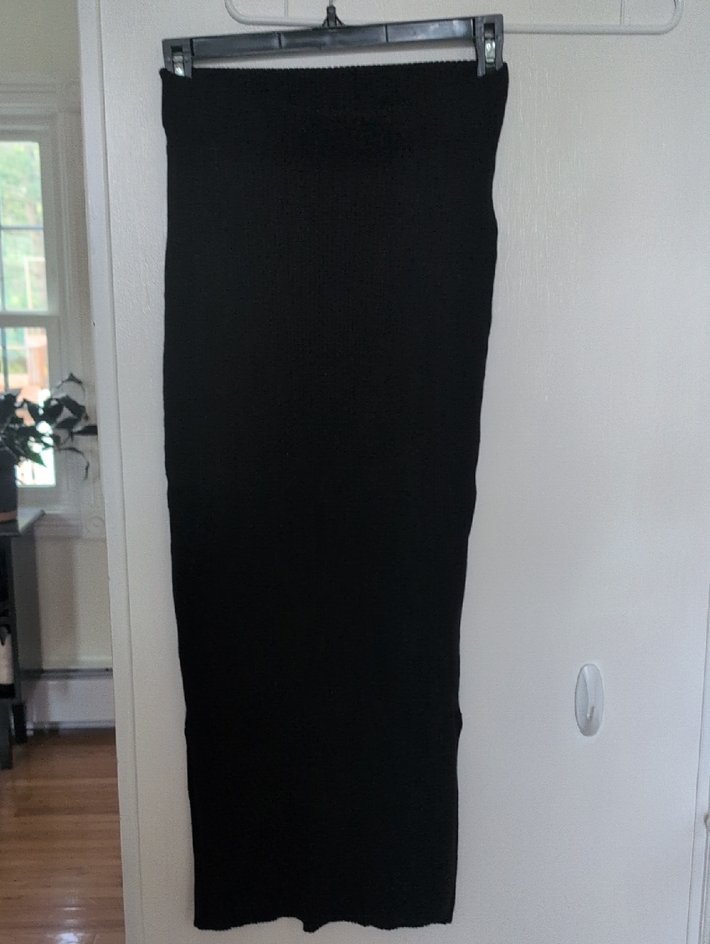 Sincerely Jules Black Ribbed Knit Skirt